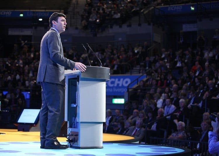 Andy Burnham on stage by NHS Confederation is licensed under CC BY 2.0