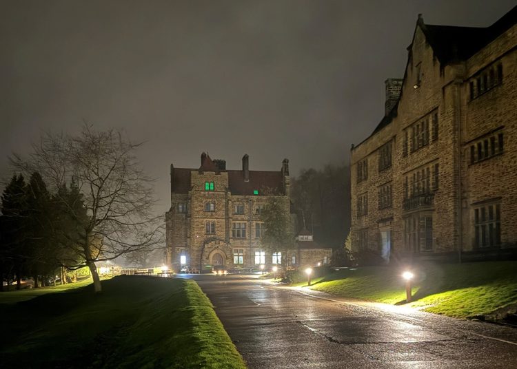 Ampleforth buildings after Dark Skies lighting project