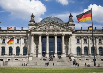 The Norman Foster redesigned German Bundestag Reichstag German national parliament Berlin, Germany