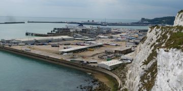 view overlooking port of Dover