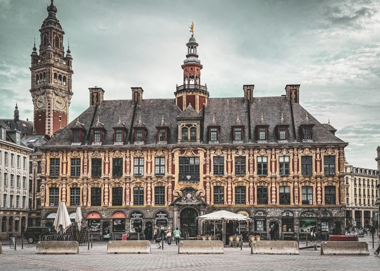 the town square of Lille France